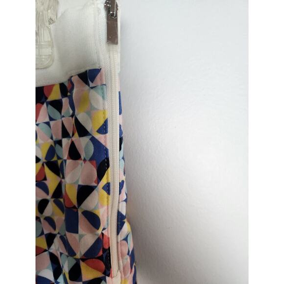 Etcetera Geometric print pencil skirt nwt sz 8 colorful Careerwear professional - Picture 4 of 12
